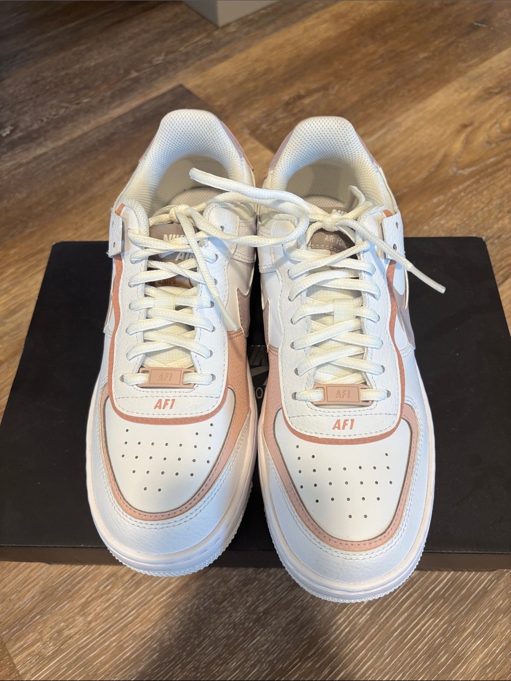 Nike Air Force 1 Low — White with Light Pink Accents - Picture 3 of 7